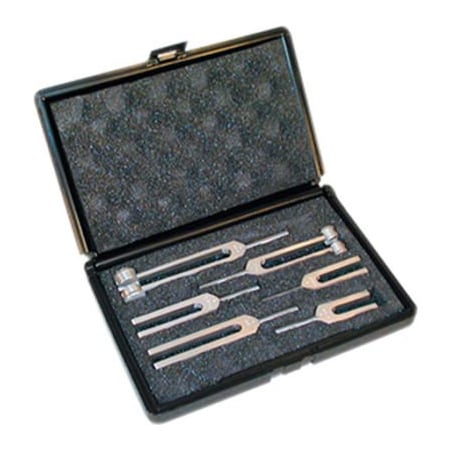 Fabrication Enterprises Baseline 6-Piece Tuning Fork Set with Carrying Case 12-1460